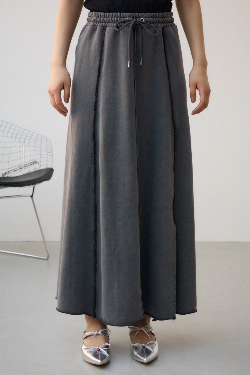 ビンテージライクウラケスカート BLK FREE