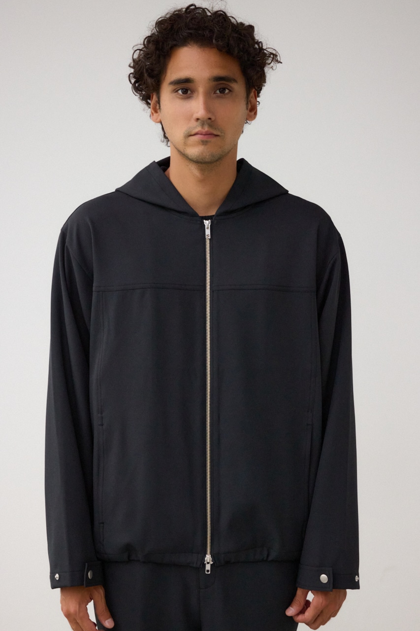 ジョーゼットフーディーブルゾン BLK FREE