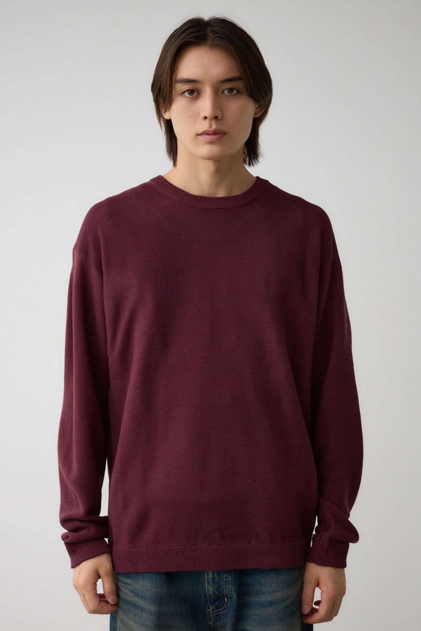 ベーシックガーターニット BRD L