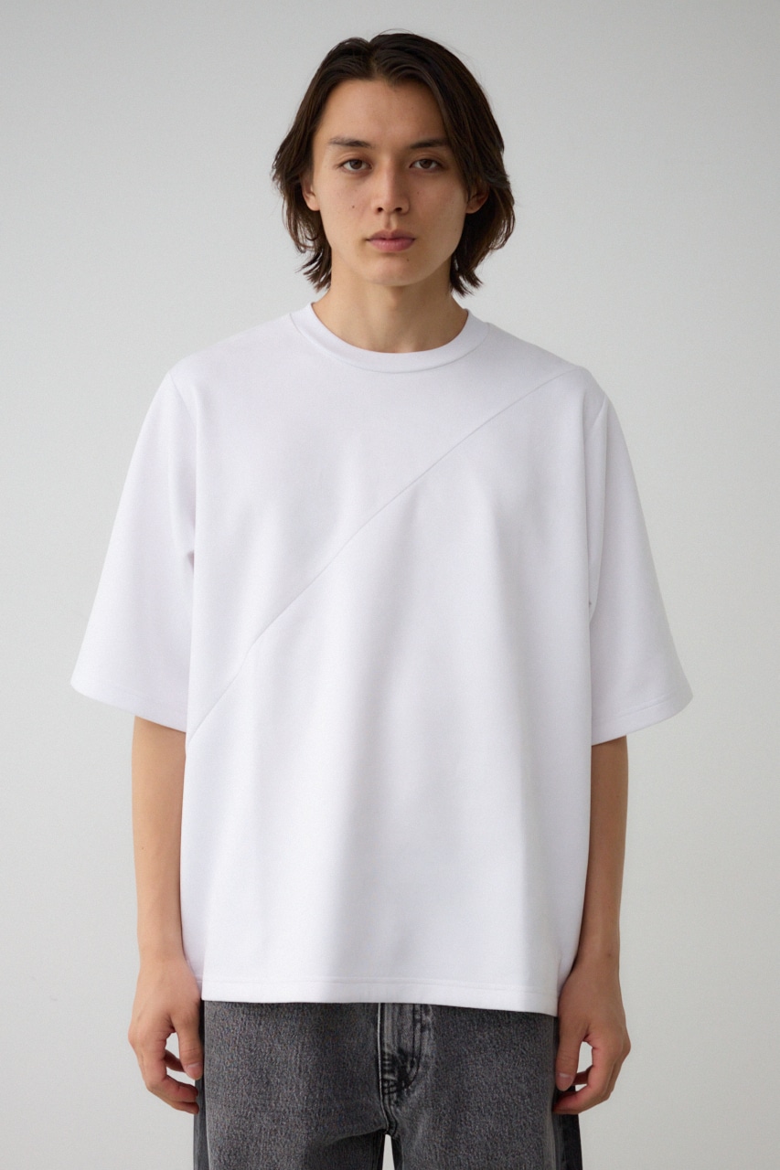 フェイクスウェード切替トップス WHT FREE