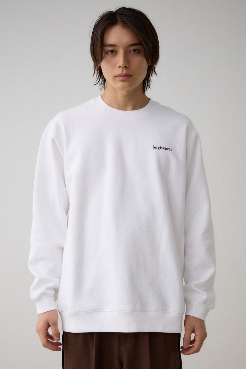 リバースウィーブグラフィックスウェット O/WHT M