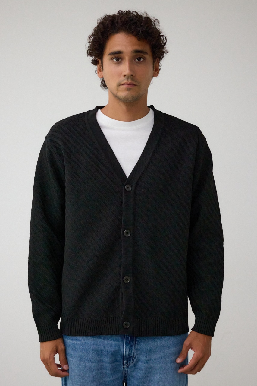 バイヤスセットカーディガン BLK FREE