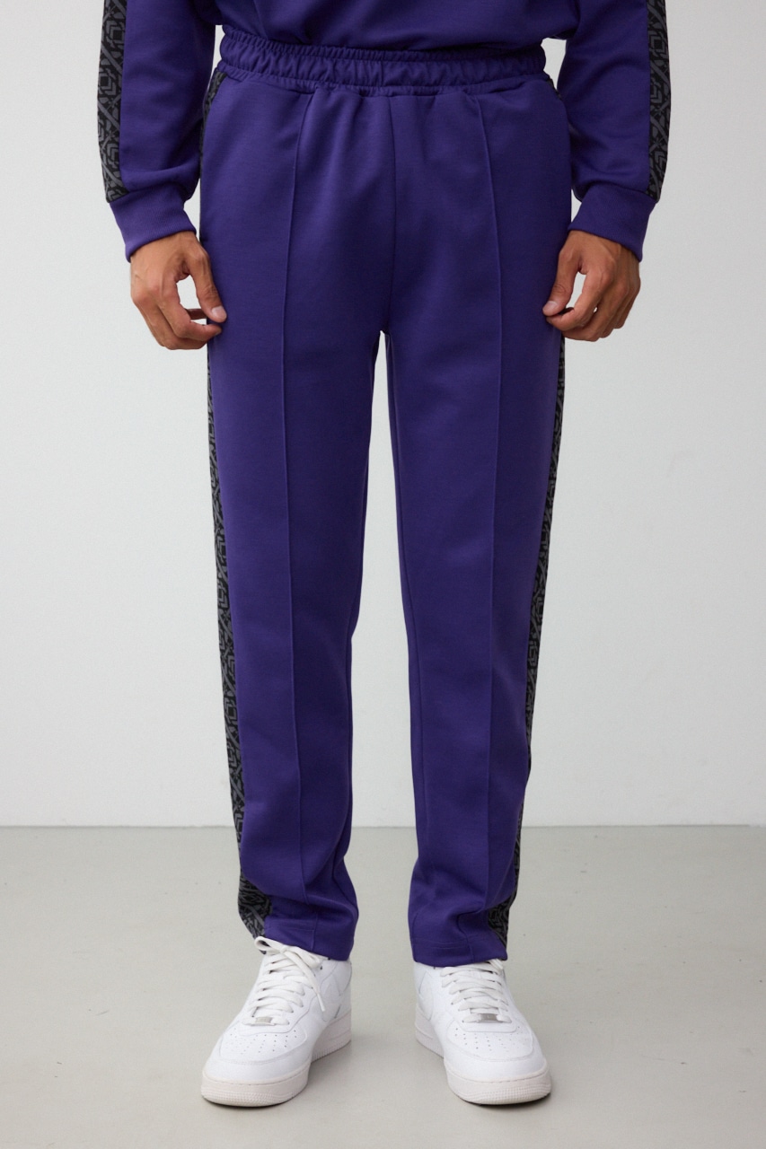 ジャガードラインカットトラウザー D/PUR FREE