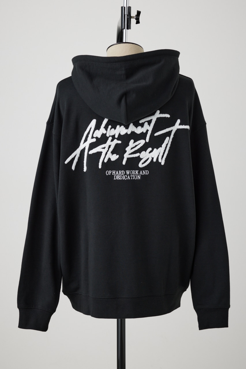 相良刺繍スウェットパーカー BLK FREE