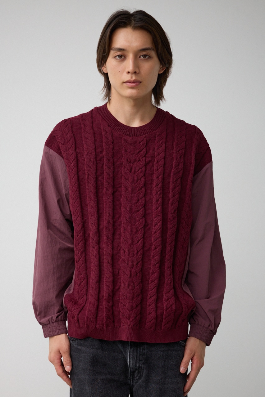 スウィッチングコンビネーションニット BRD FREE