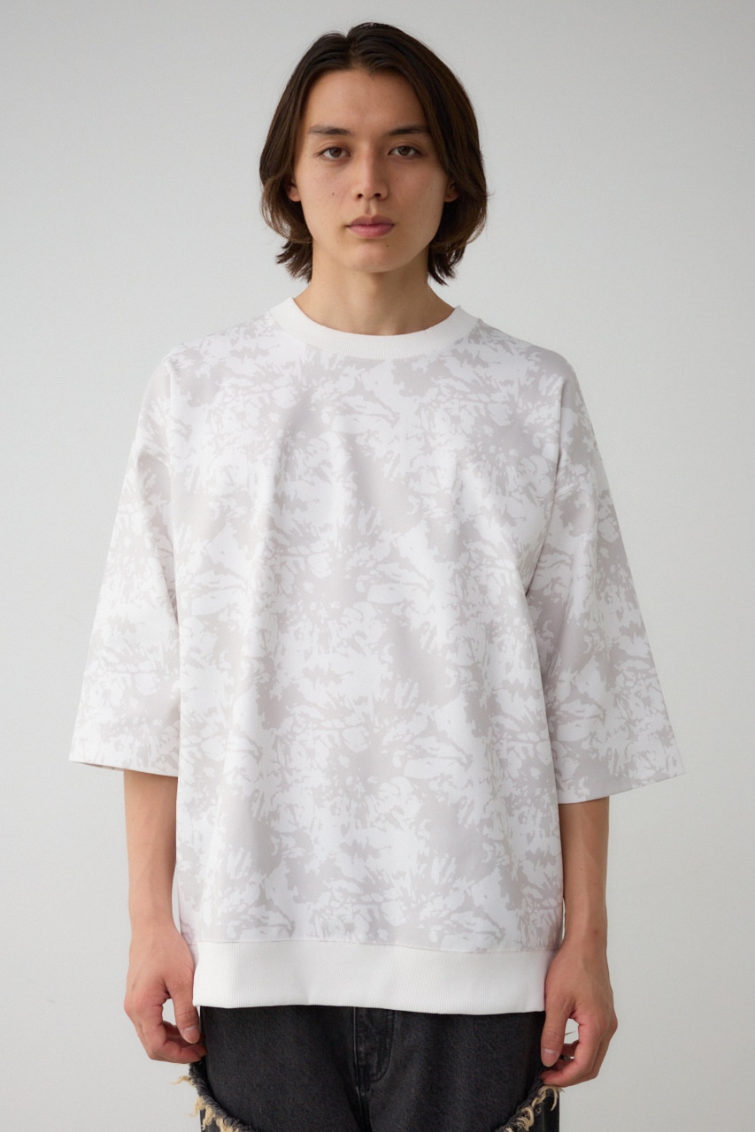 スプラッシュ総柄ビッグトップス 柄WHT FREE