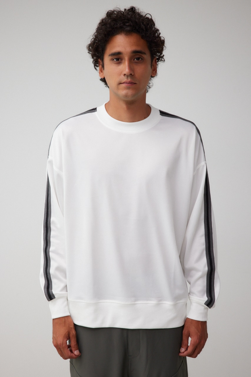 ラインジャージートップス WHT FREE