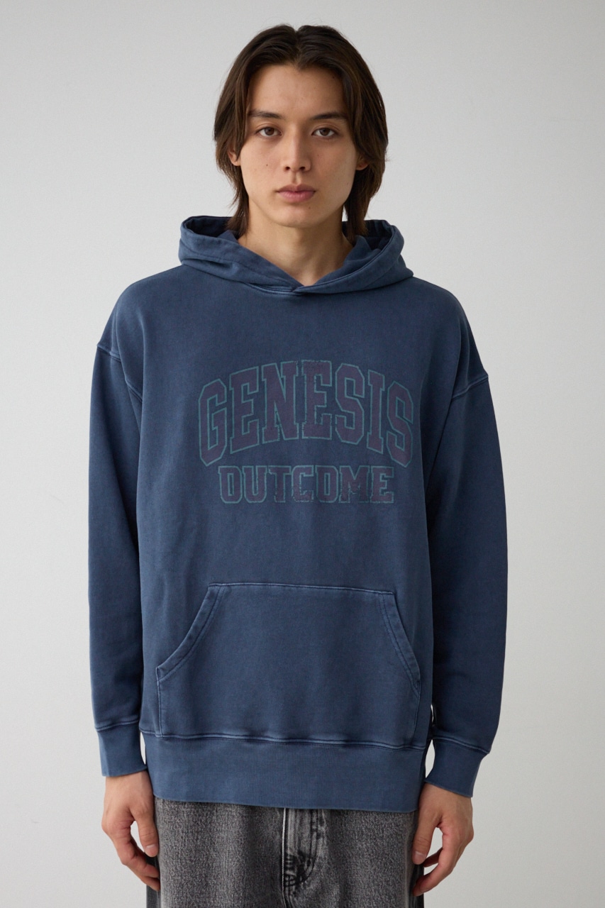 ピグメントフーディースウェット L/NVY FREE