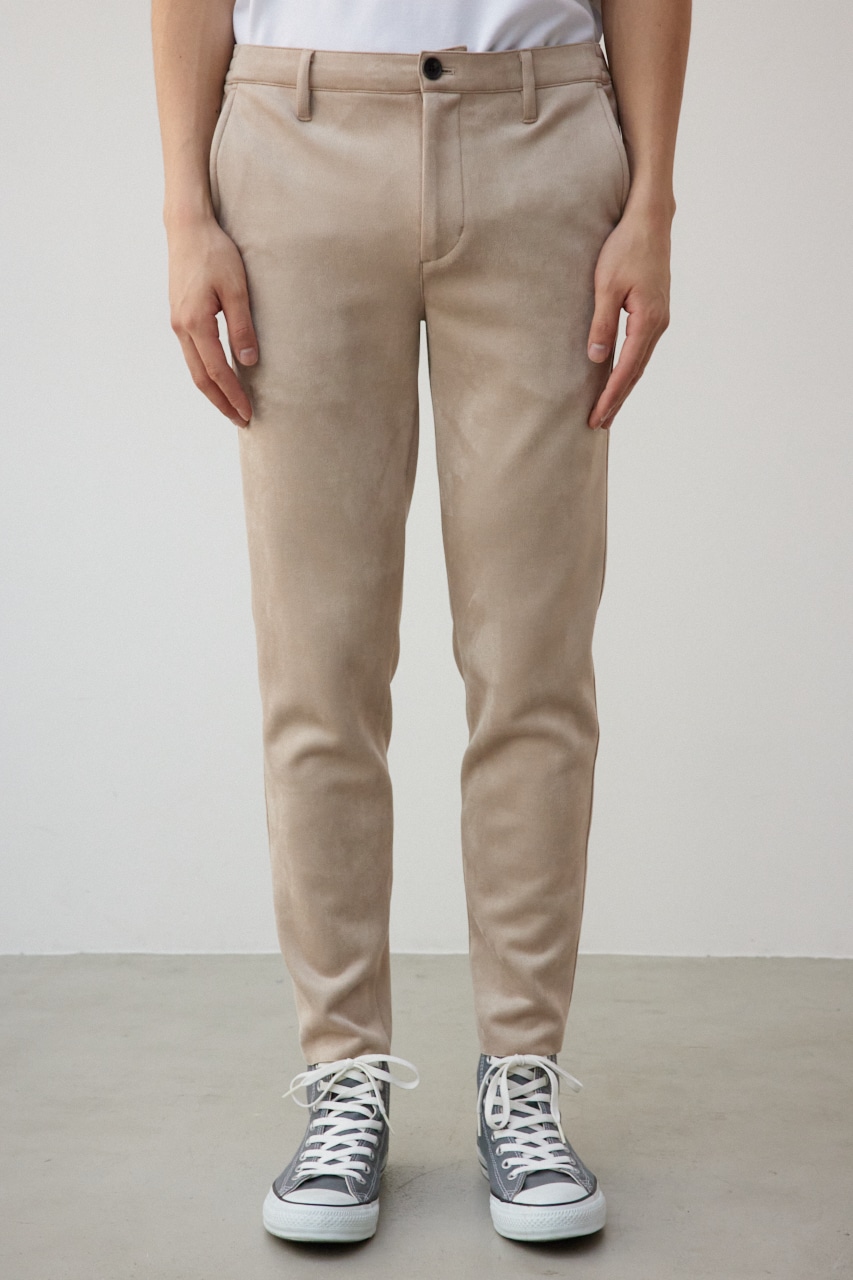 プリマベーラフェイクスウェードパンツ BEG L