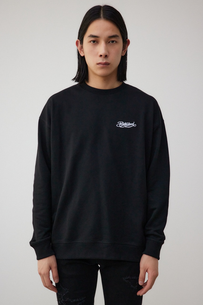 バックサガラ刺繍ロンT BLK FREE