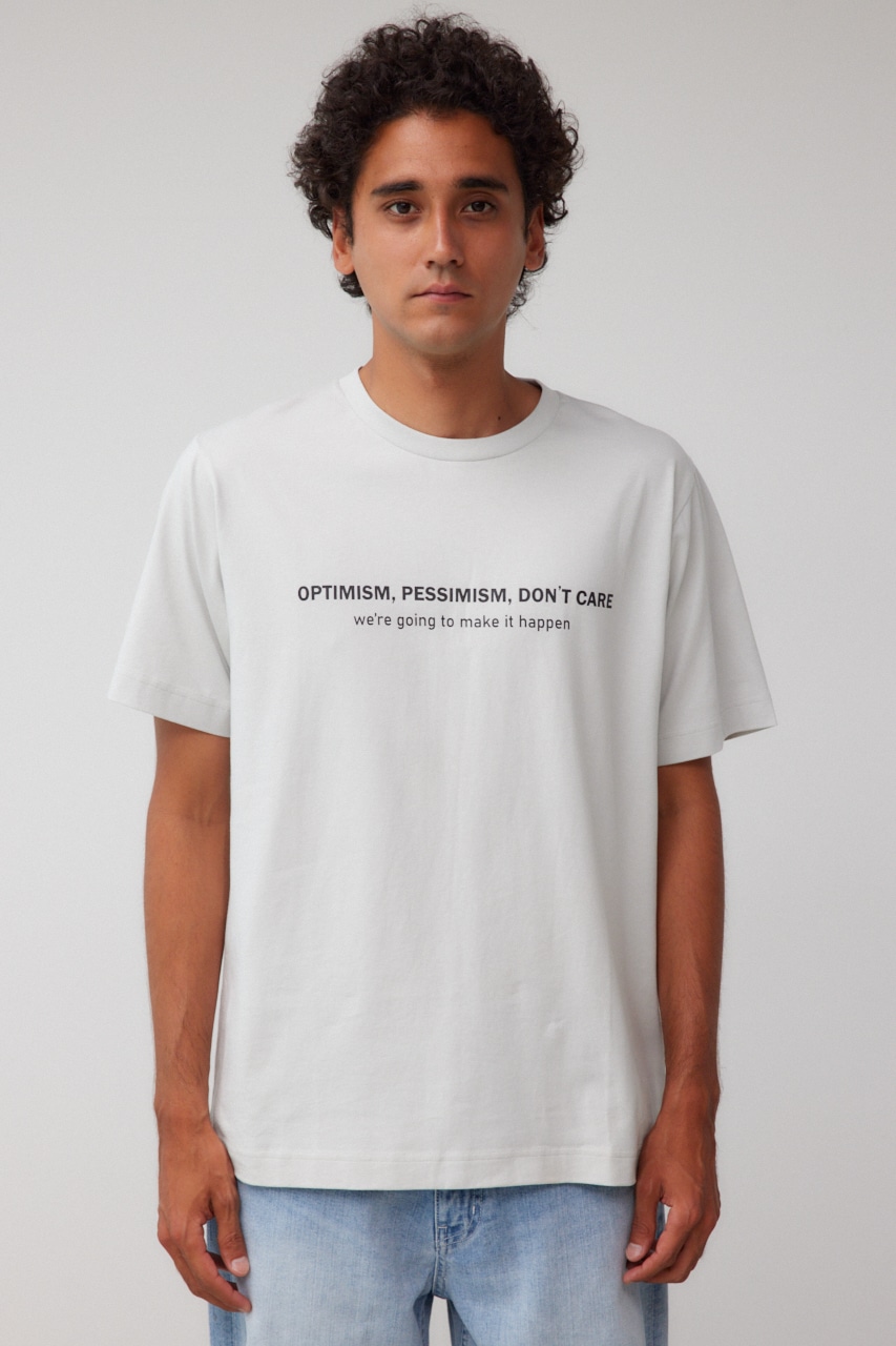 フロントロゴベーシックプリントTEE GRY M