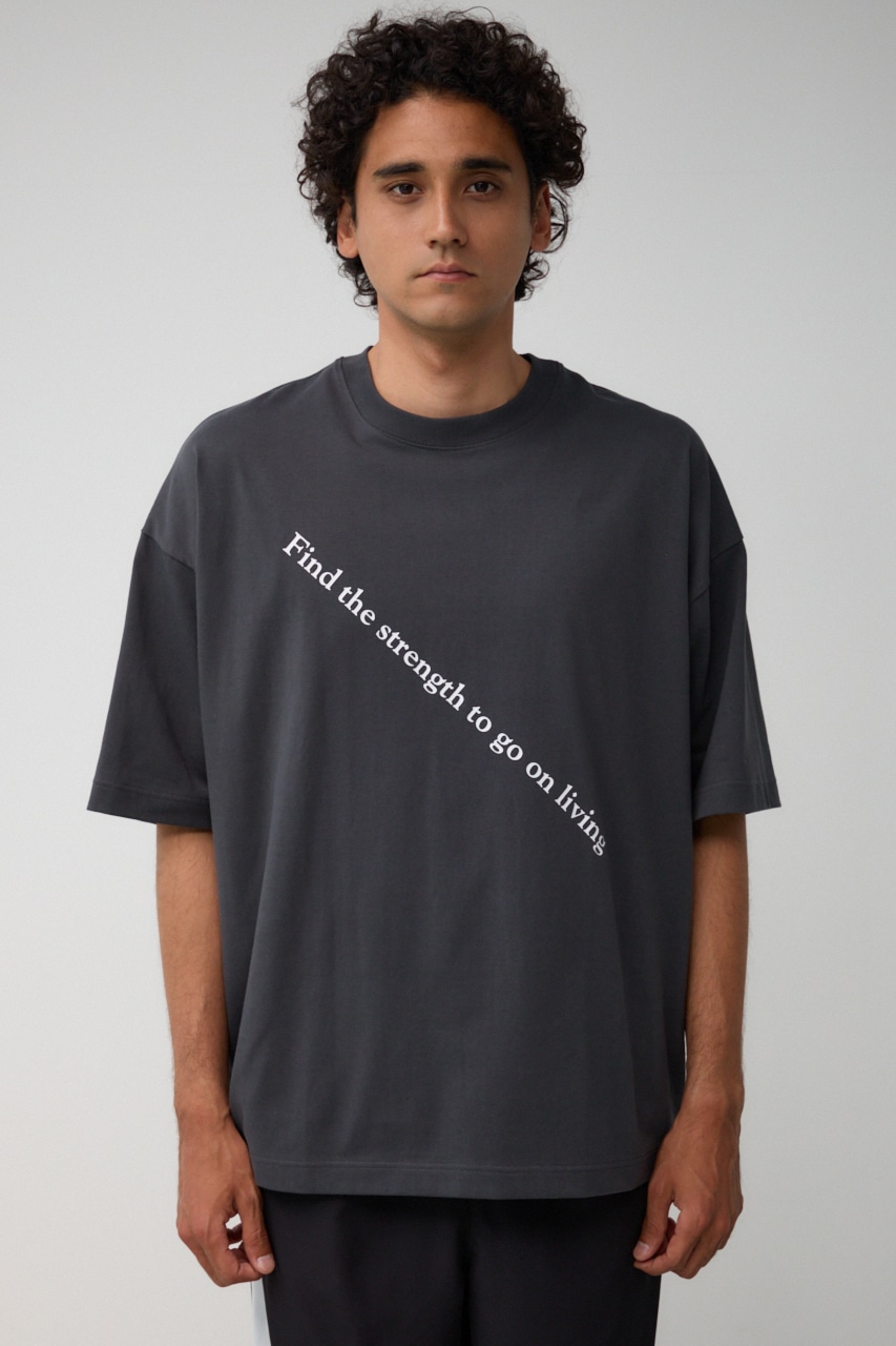 ツーフィンガーフォトTEE L/BLK FREE