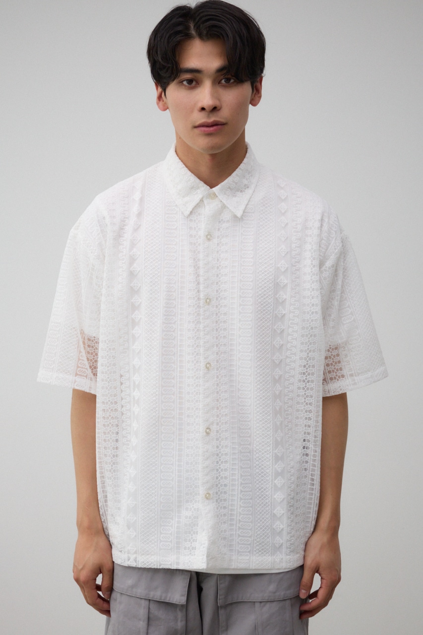 オルテガシアーシャツ O/WHT FREE