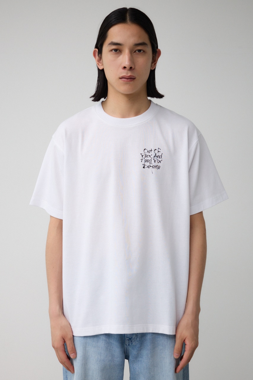 スリーフォトバックTEE WHT S