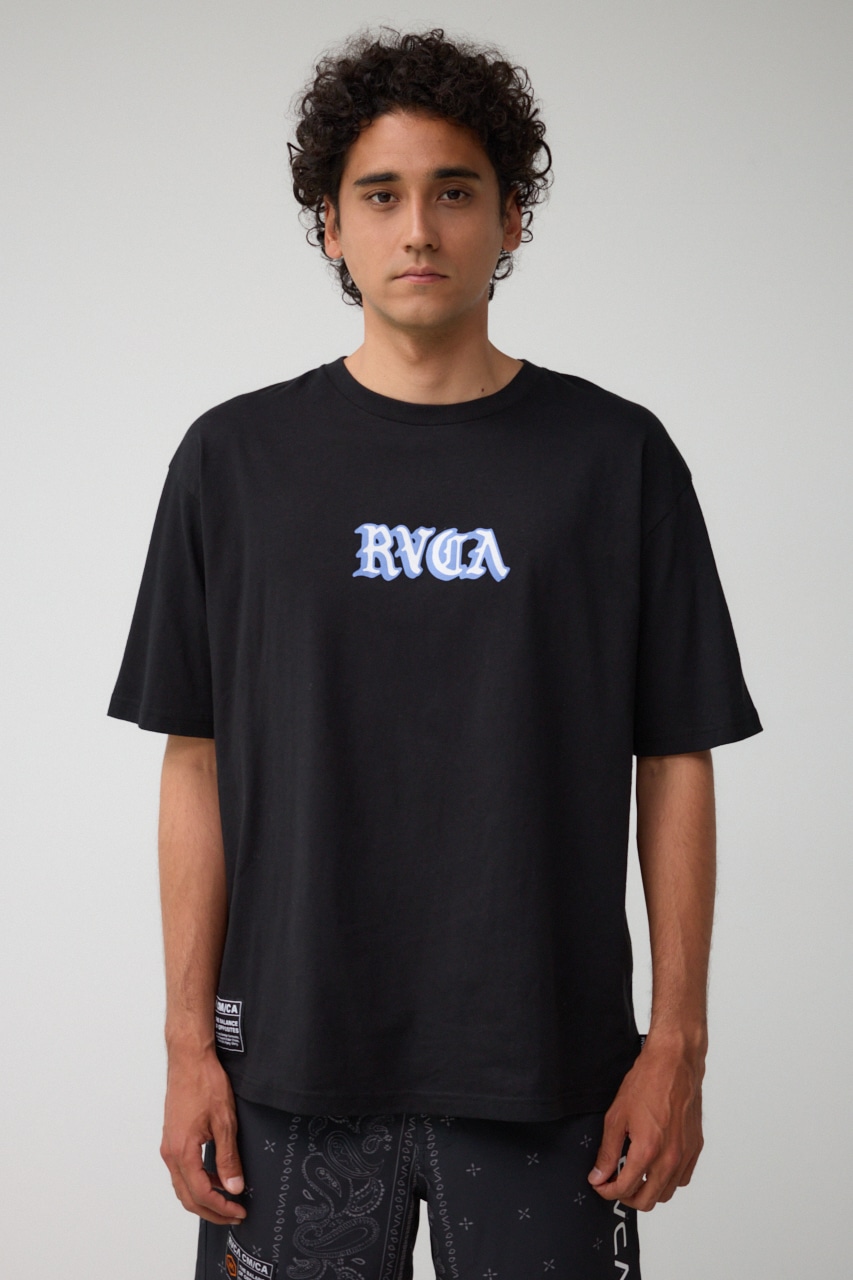 RVCA×AZUL バックフォトT L/BLK FREE