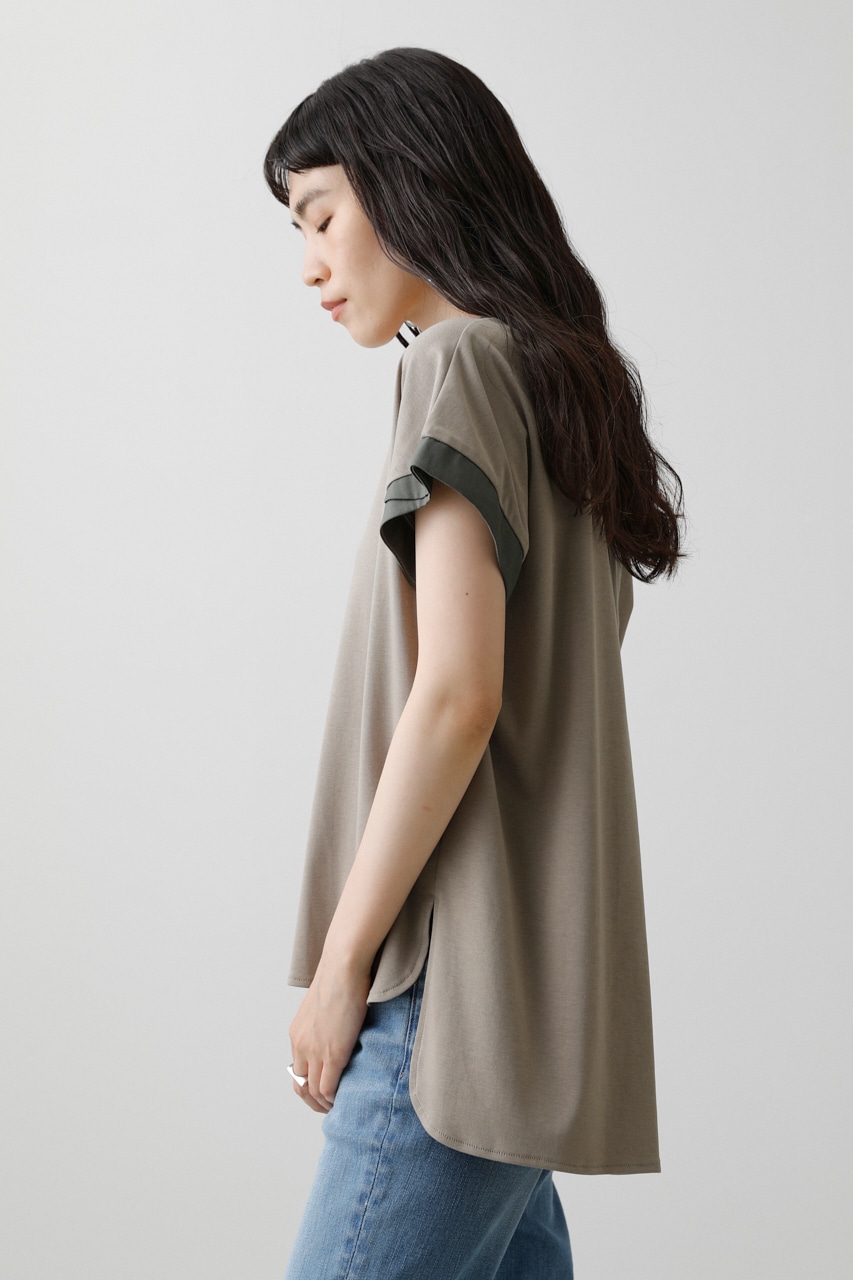 crie conforto 別布使いスキッパープルオーバー (Tシャツ・カットソー(半袖) |SHEL'TTER WEBSTORE