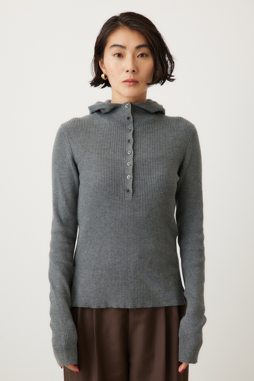 バラクラバニットプルオーバー GRY FREE