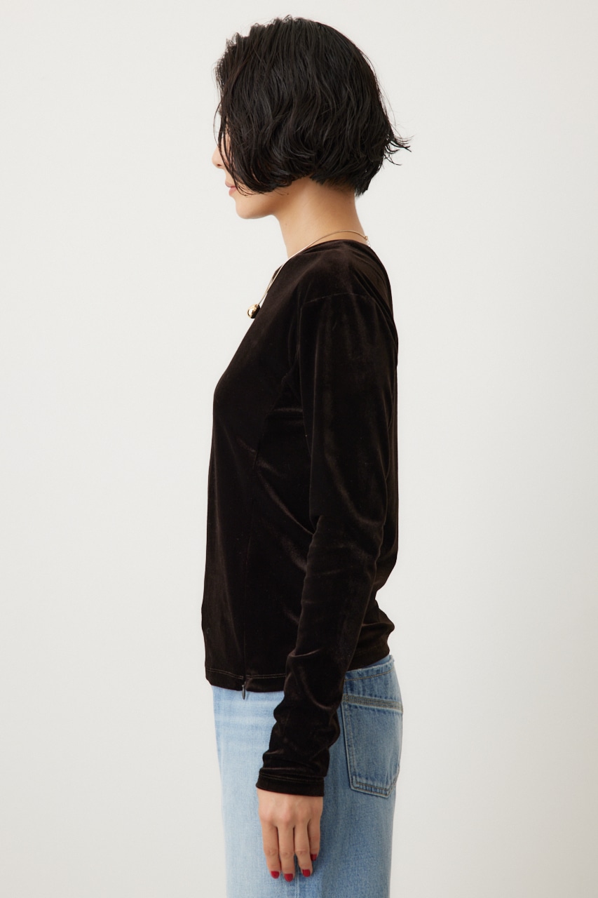 2WAYベロアトップス BRN FREE