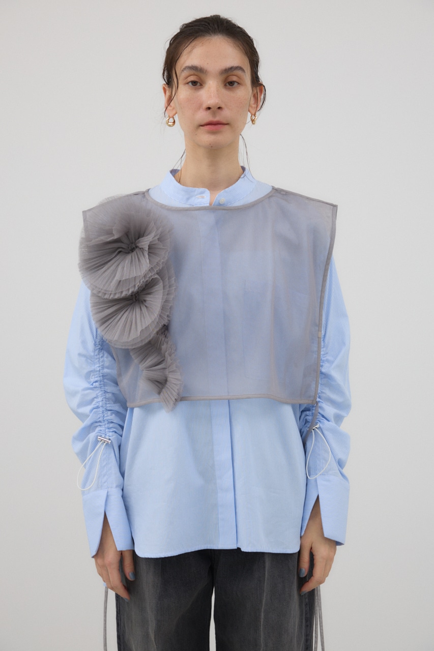 チュールモチーフベスト GRY FREE