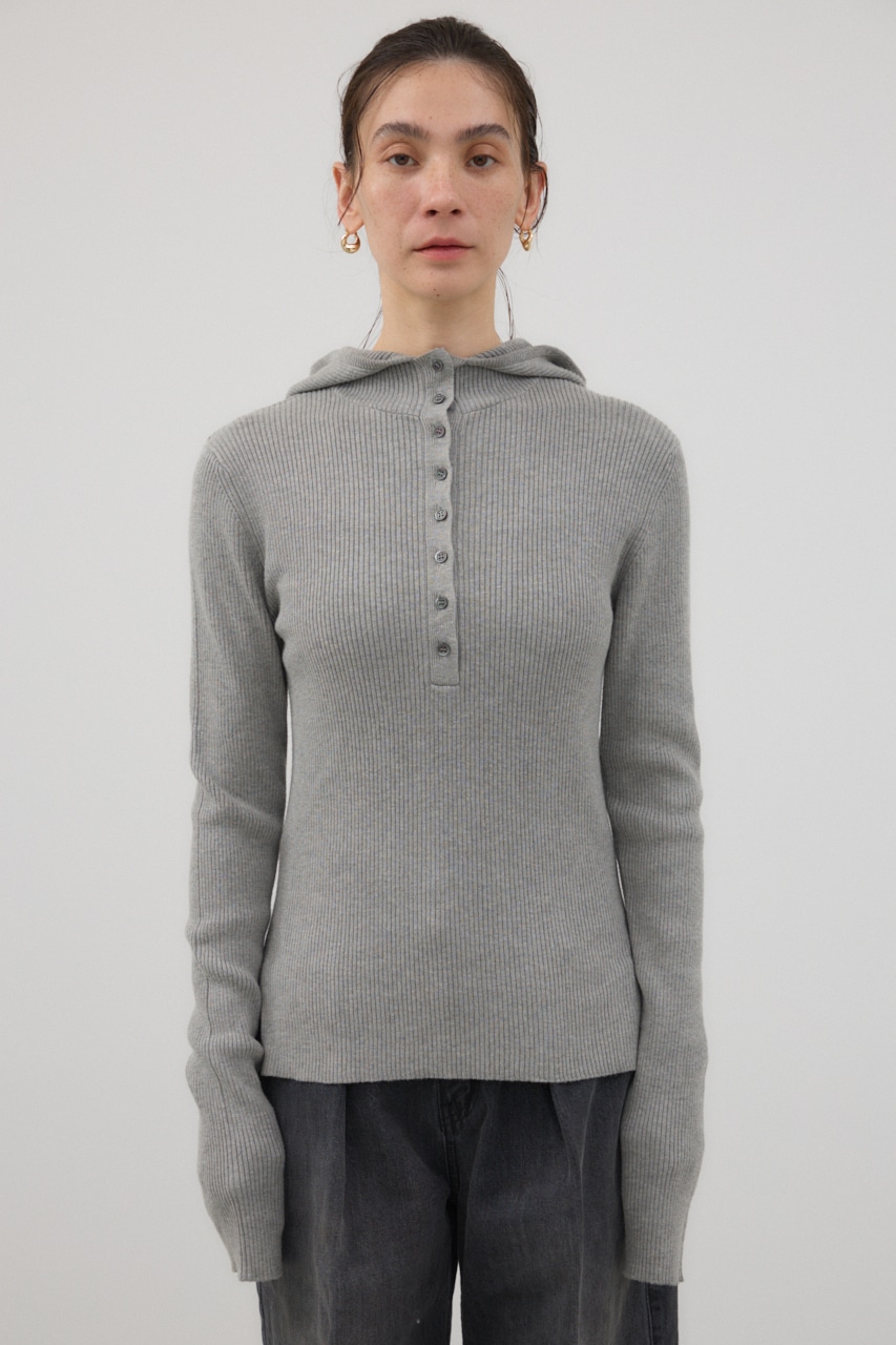 バラクラバニットプルオーバー GRY FREE