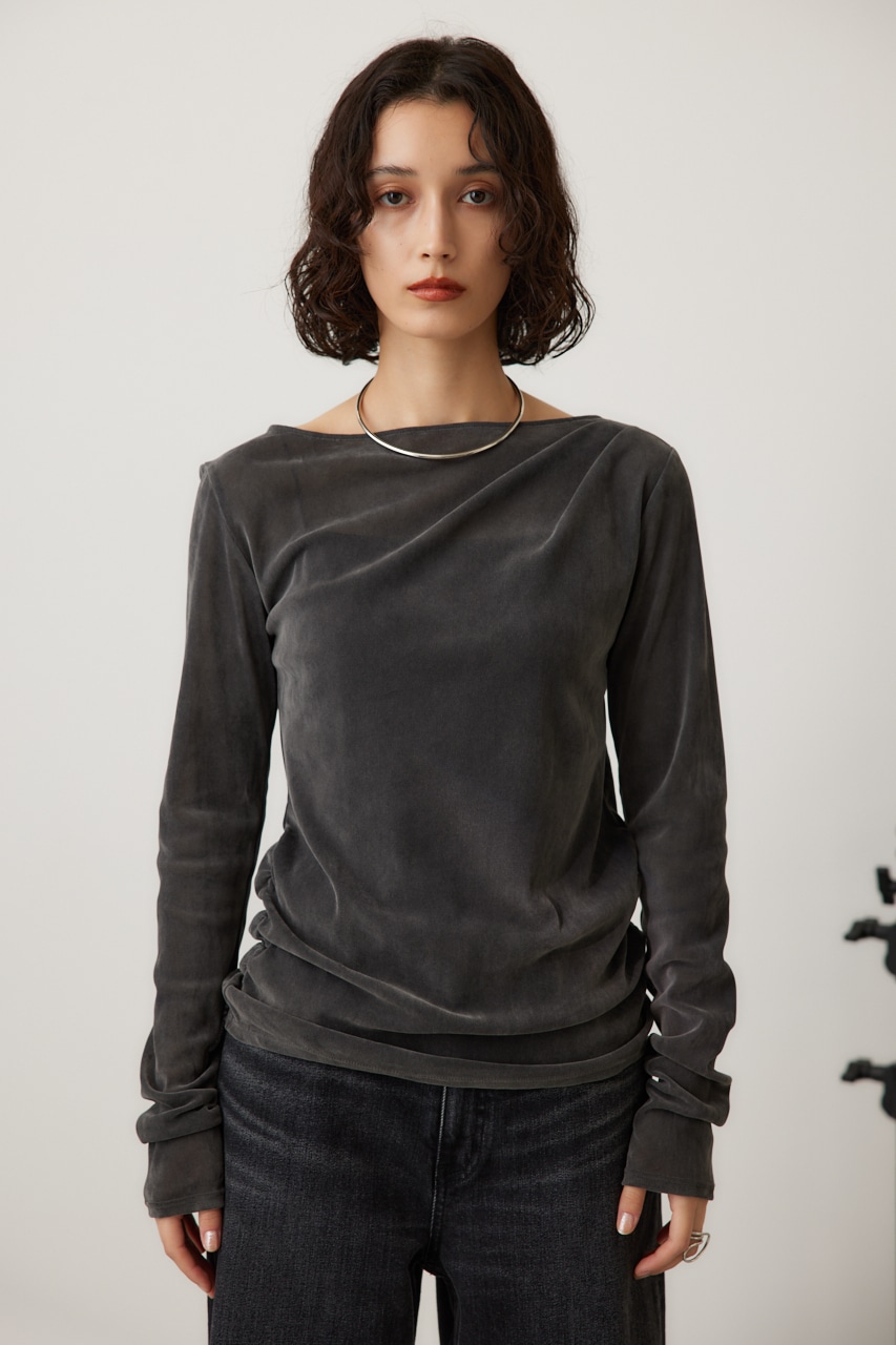 crie conforto | シアーベロアライクトップス (Tシャツ