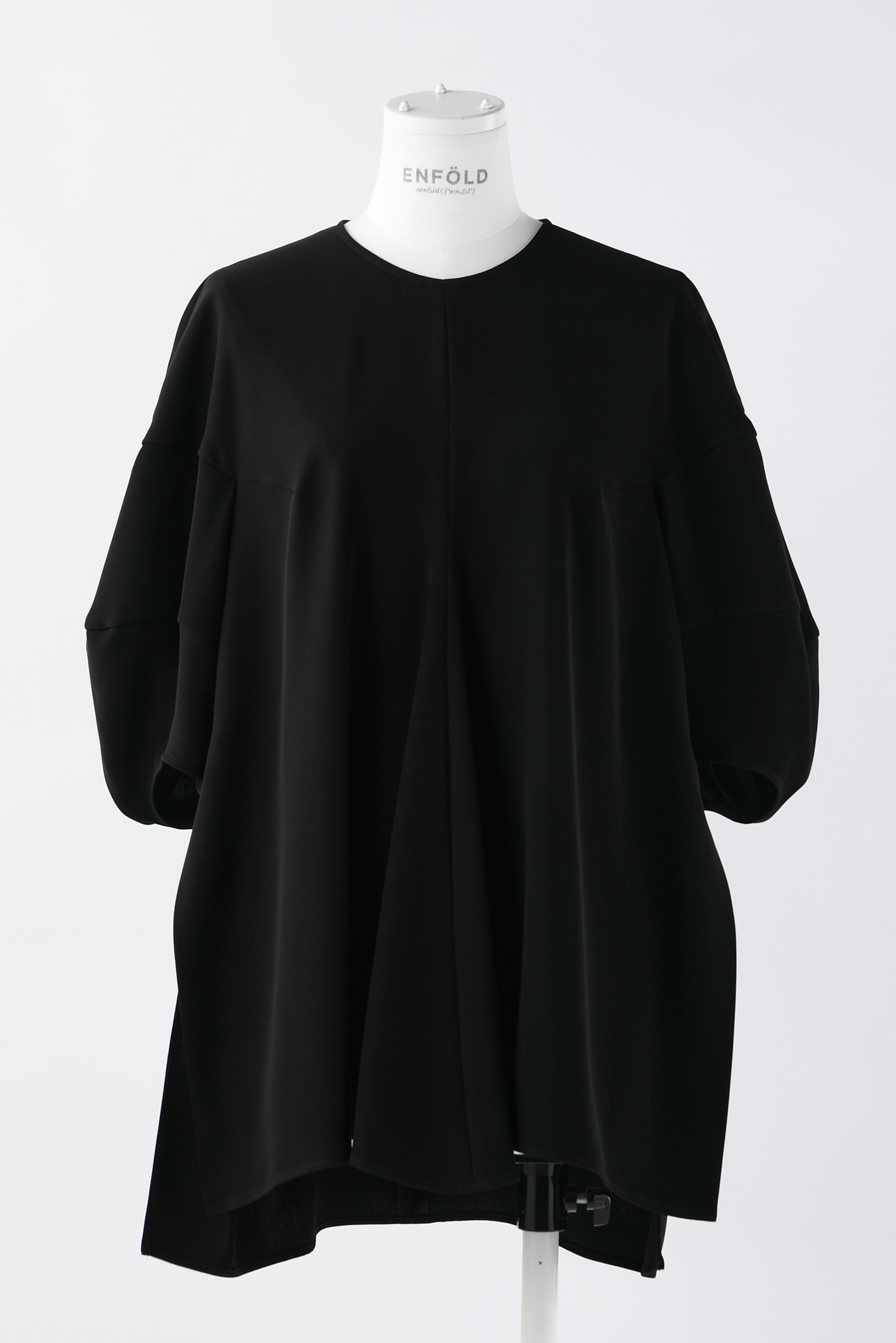 エンフォルド　DRAPE  SLEEVE Tシャツ　トップス　36 黒