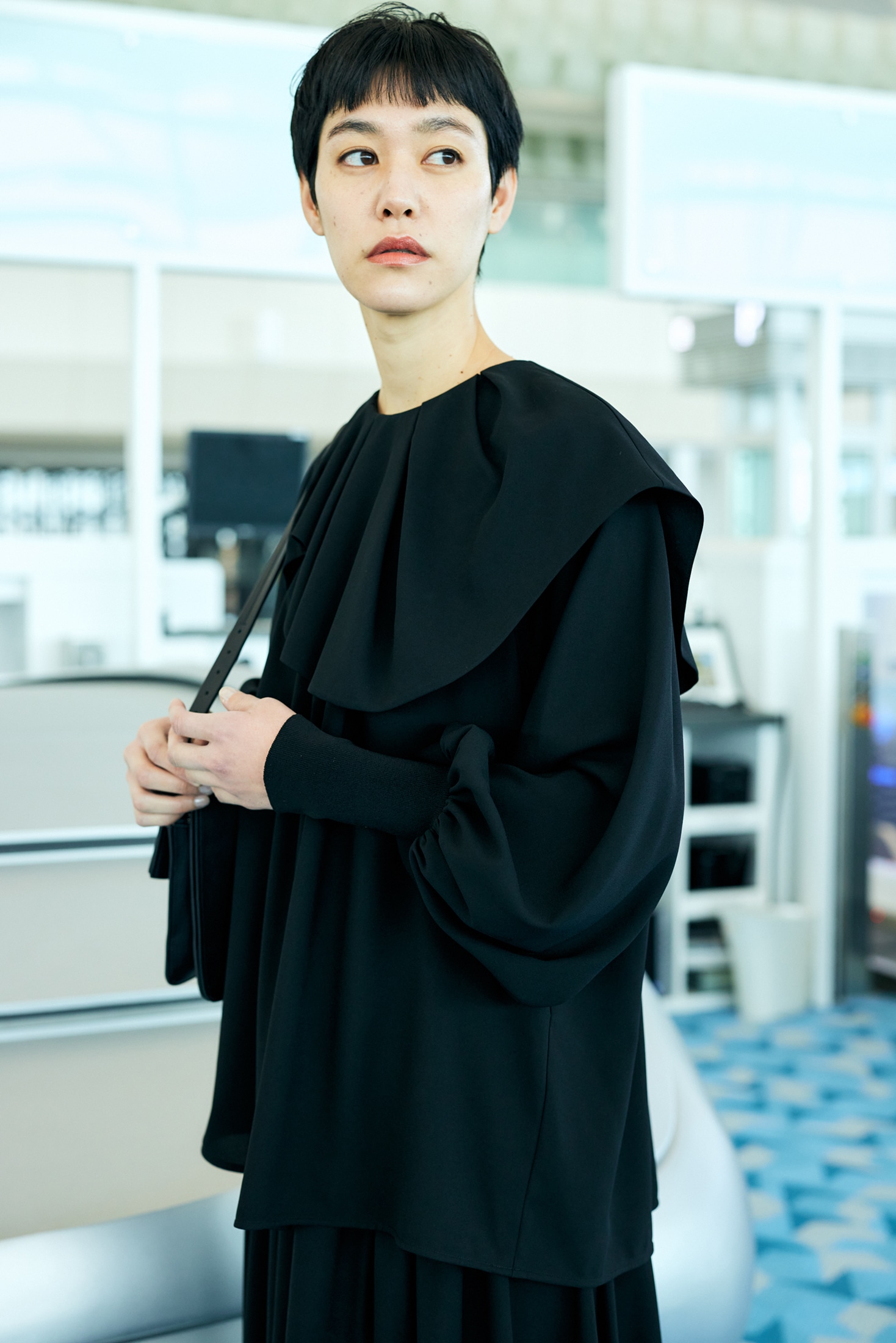 WAVE COLLAR PULLOVER｜38｜BLK｜SHIRTS AND BLOUSES｜|ENFÖLD ...
