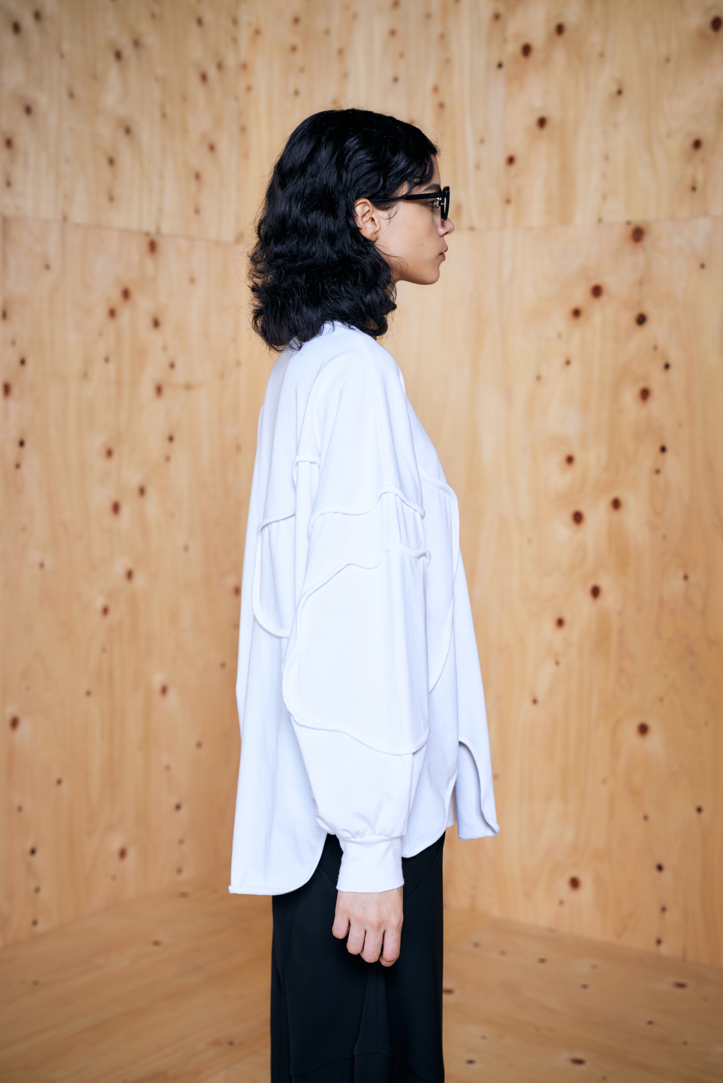 エンフォルド2024SS PIPING-FLOWER PULLOVER