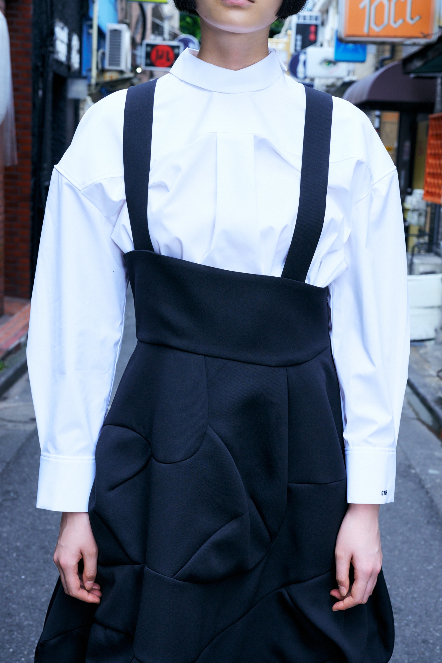 WAVE OVERALLS-SKIRT｜36｜BLK｜SKIRT｜|ENFÖLD OFFICIAL ONLINE STORE  