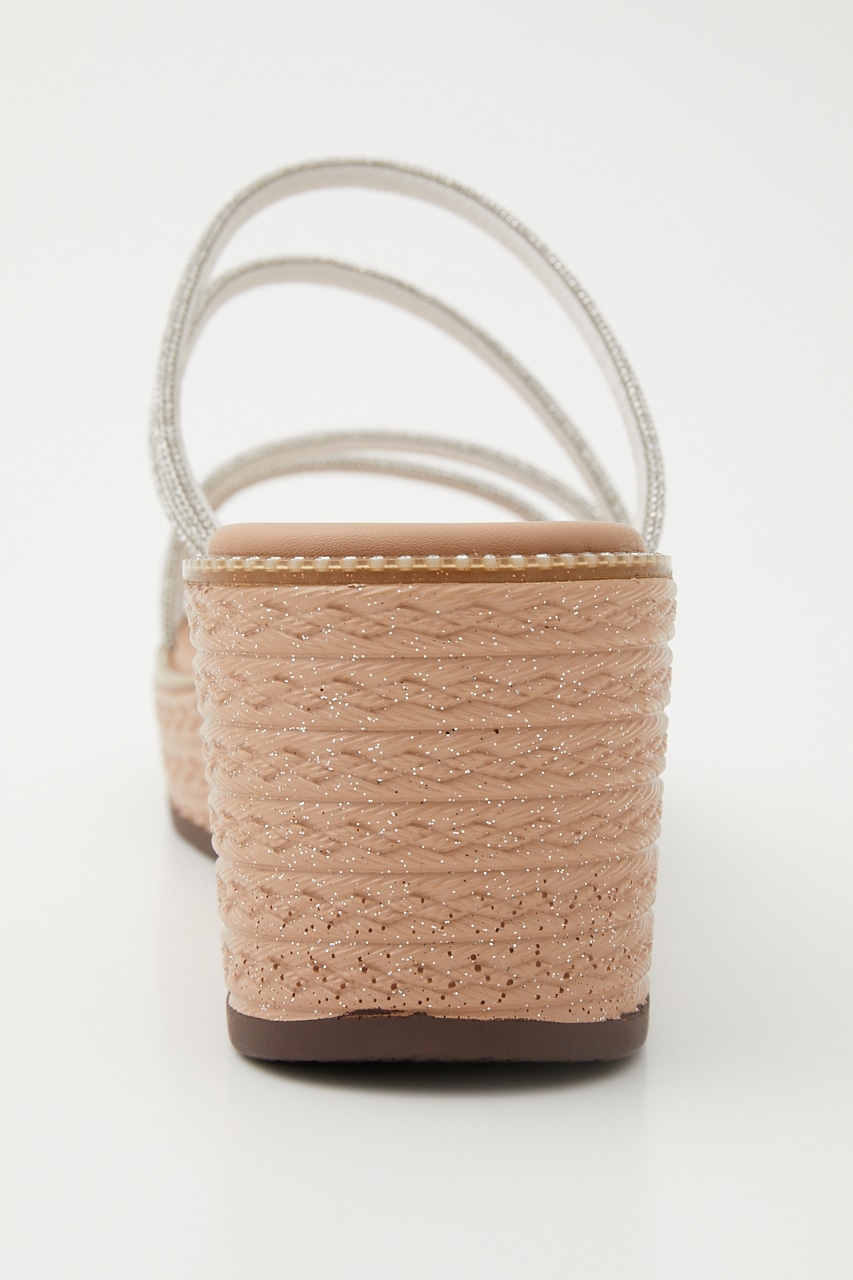 コードストラップウェッジヒールサンダル SLV 24.0cm