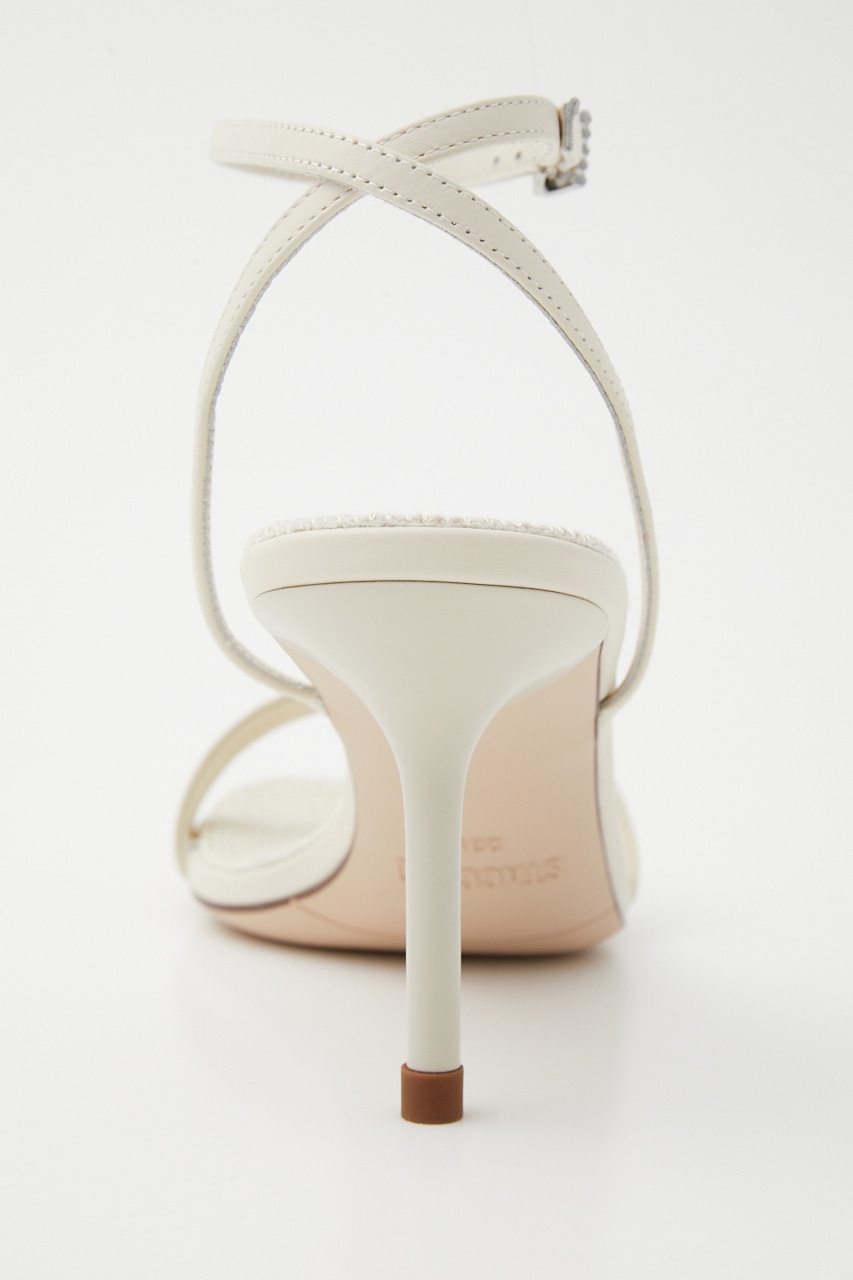 エルザプチピンヒールサンダル WHT 22.0cm