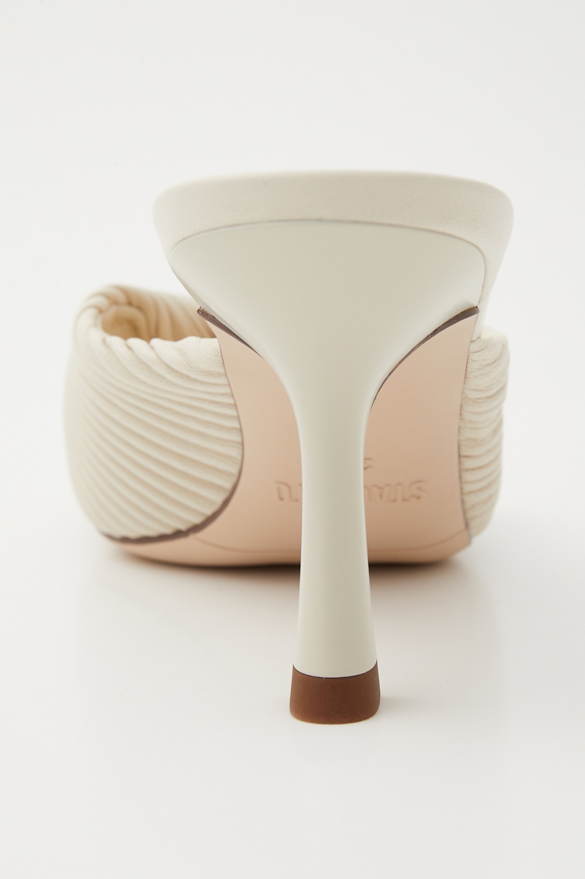 プリーツイストミュール WHT 23.5cm