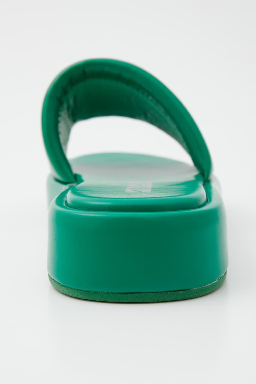 ラウンディッシュスリッパサンダル GRN 22.0cm