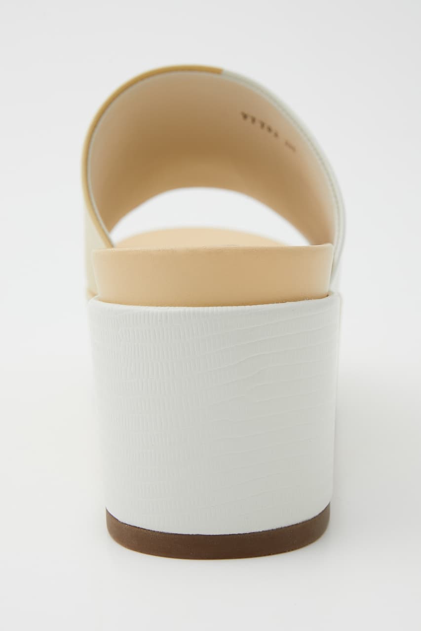 カラーコンビプラットフォームサンダル 柄YEL 23.0cm