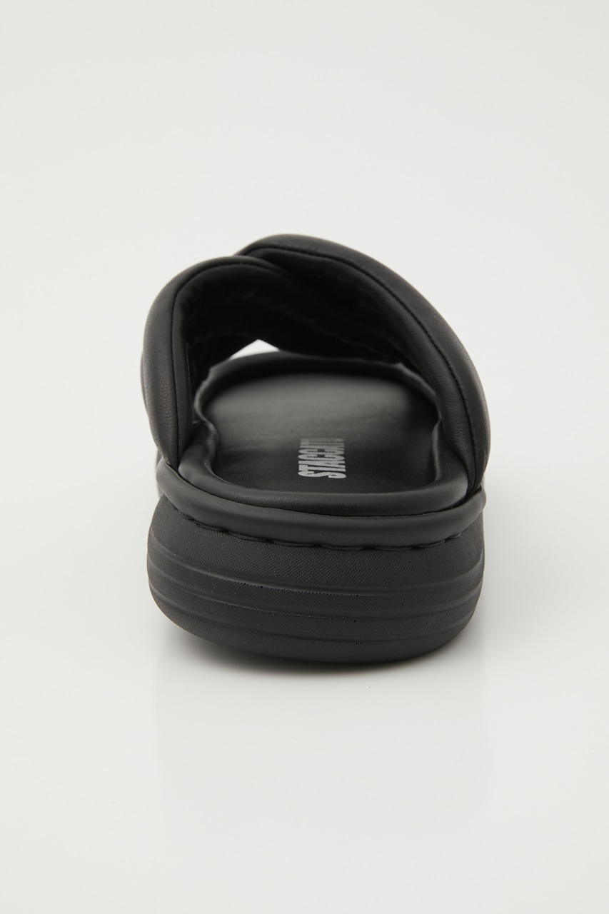 パファーライトクロスサンダル BLK 24.0cm