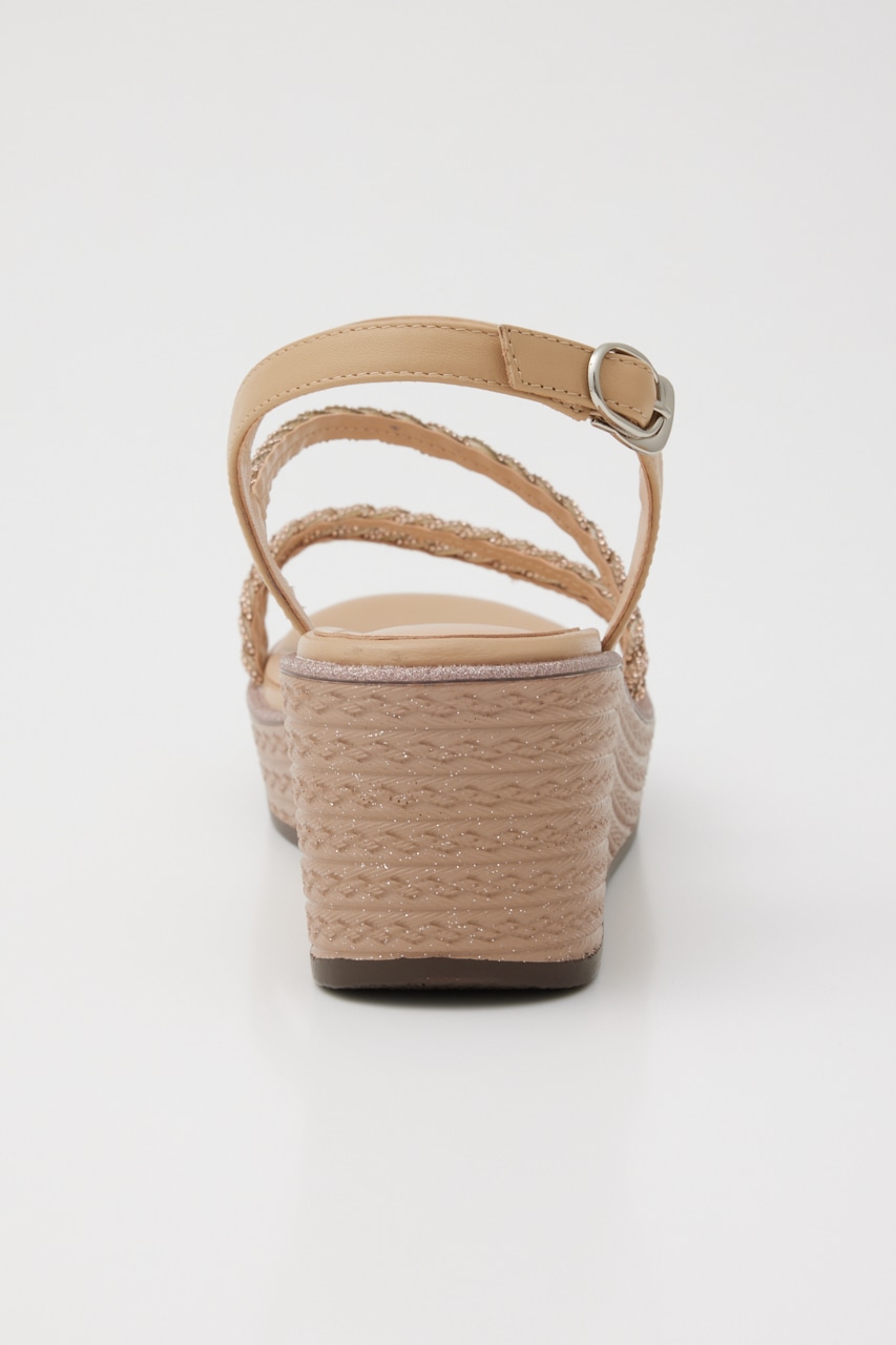プルスコードストラップウェッジヒールサンダル APR 22.5cm