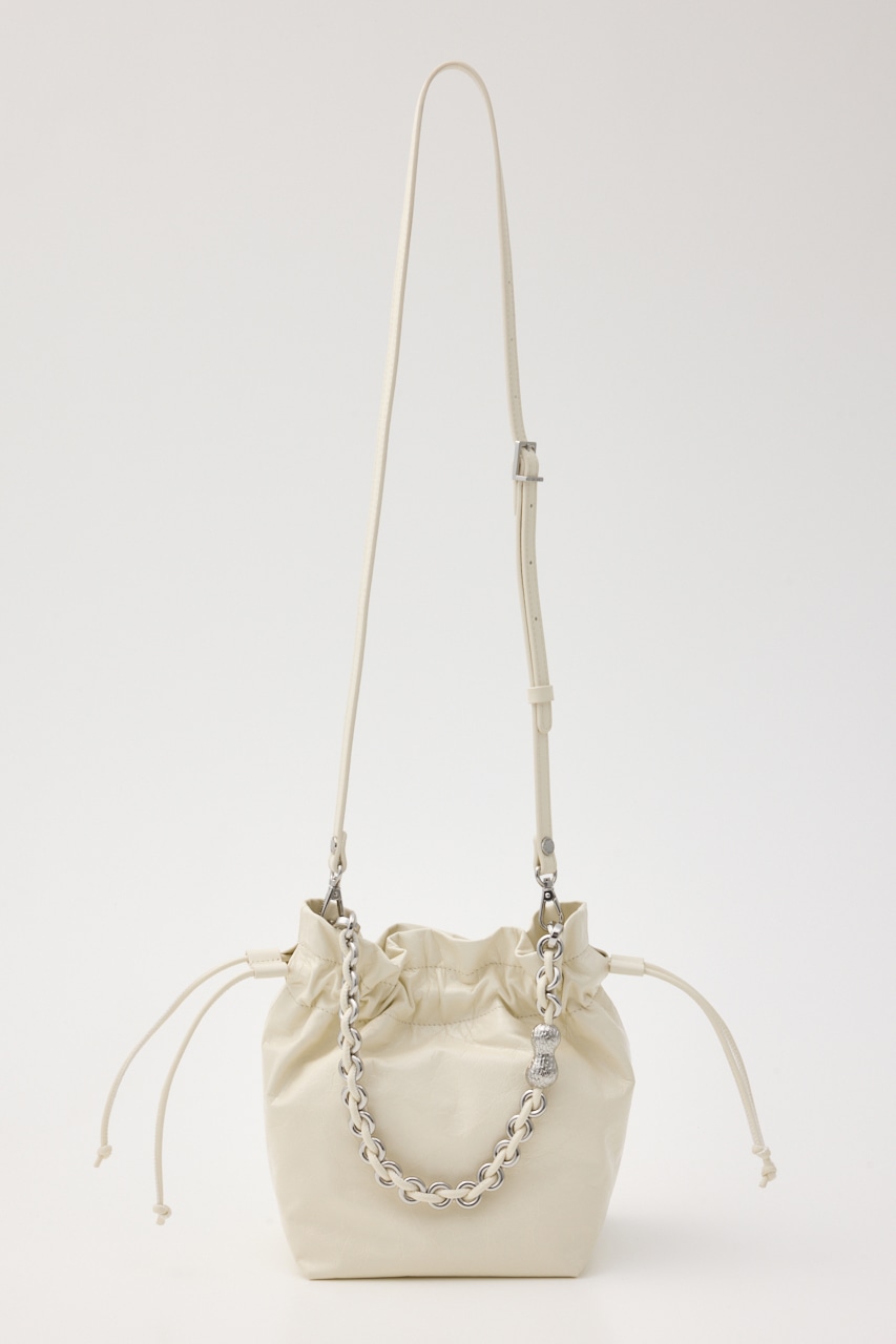 ミニマルバケットバッグ WHT FREE