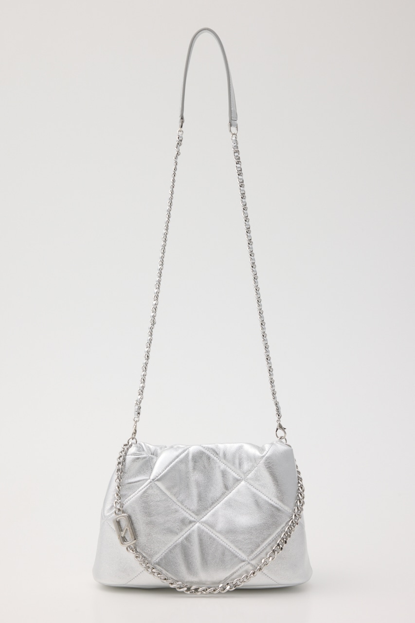 キルティング2wayシャインバッグ SLV FREE