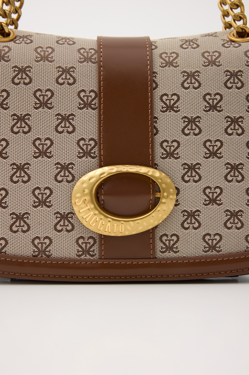 モノグラムフラップバッグ 柄BRN FREE