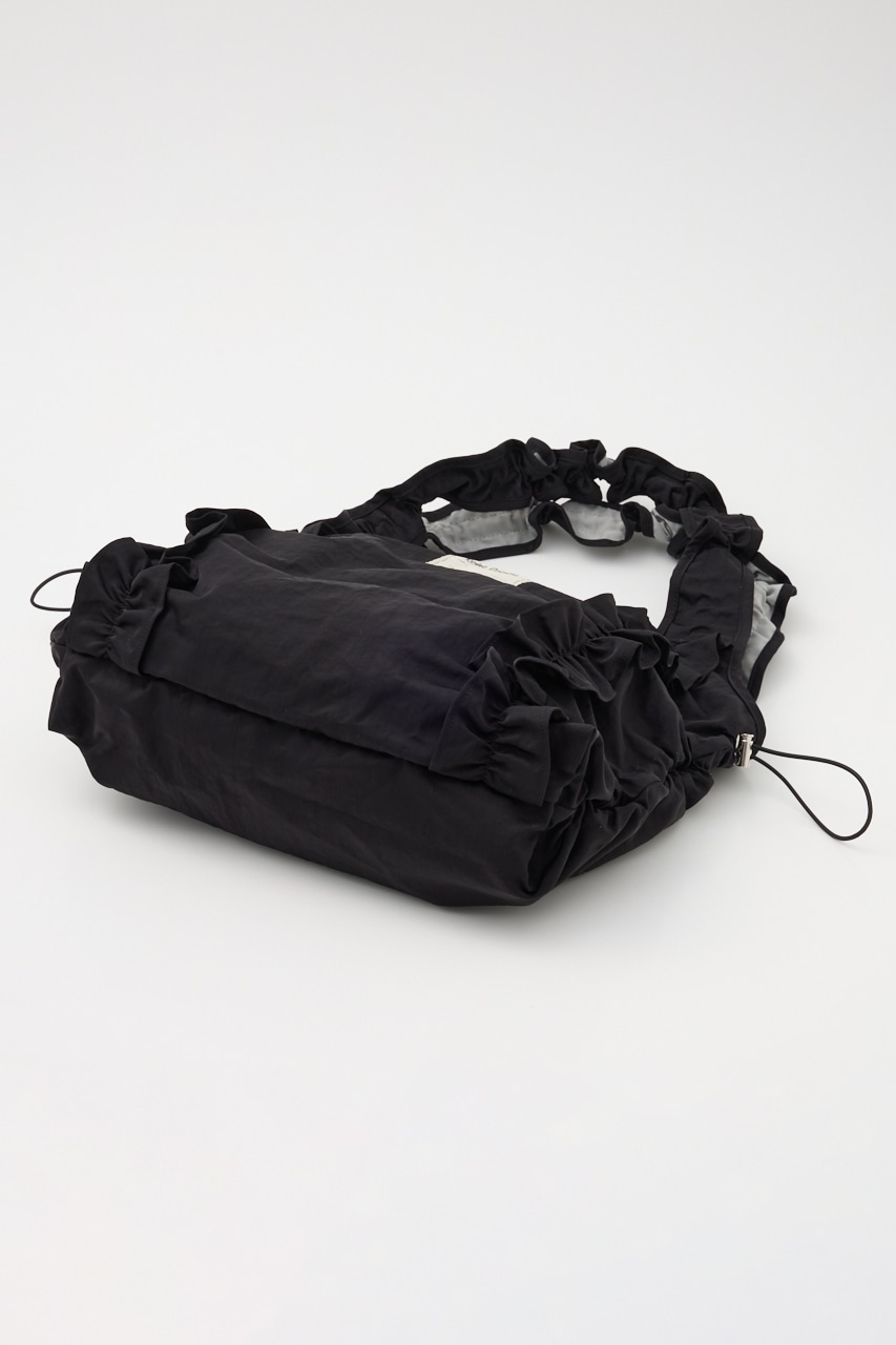 フリルギャザーバッグ BLK FREE