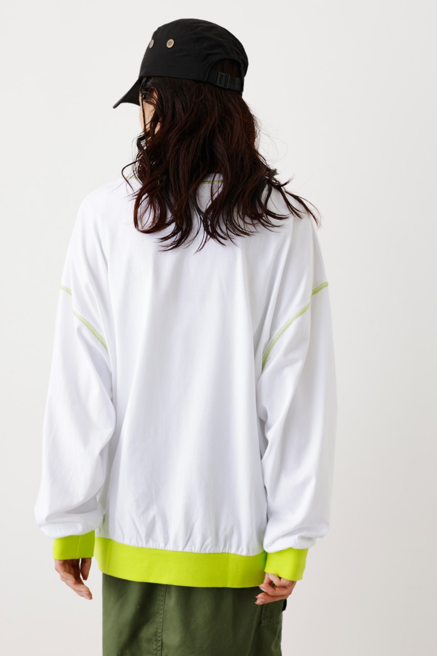 【一部店舗・WEB限定】Color ステッチL/S Tシャツ WHT FREE