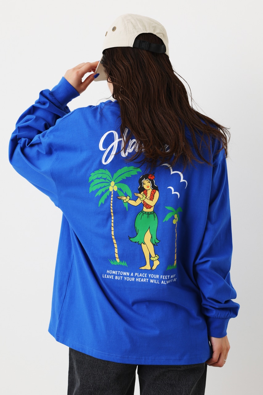 【一部店舗・WEB限定】Vintage World ロングTシャツ BLU FREE