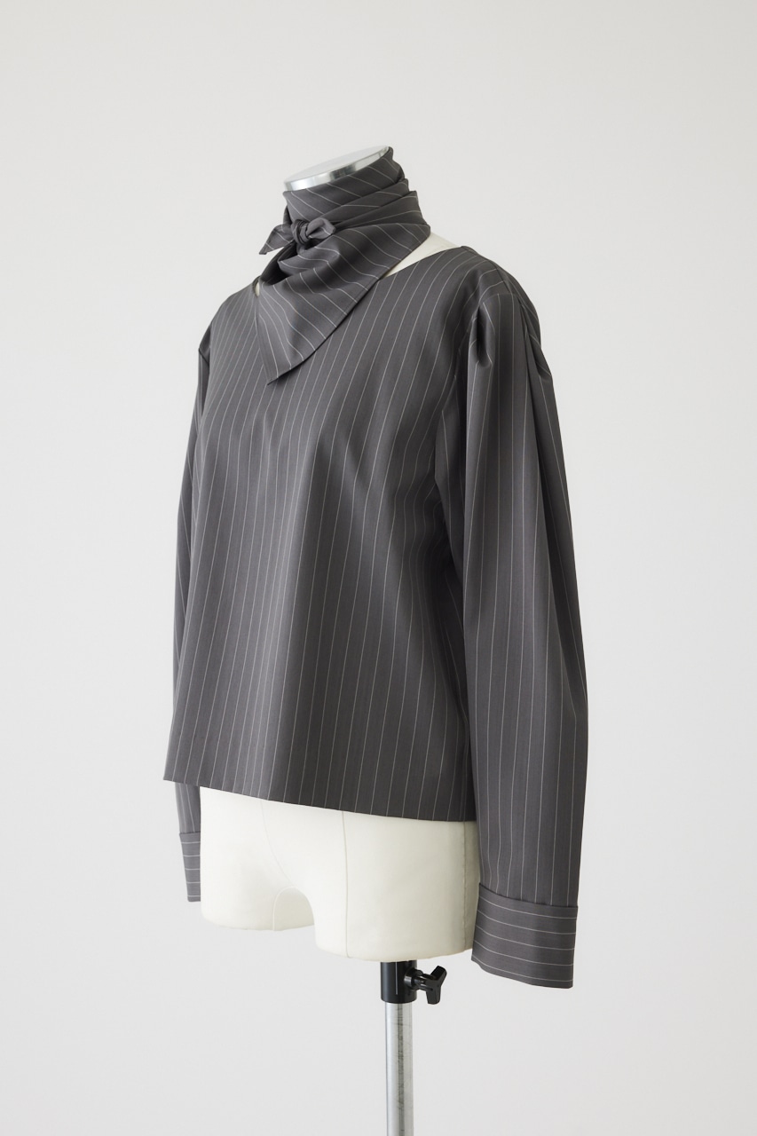 【LIMITED SALE】Shoulder volume scarf set GRY FREE