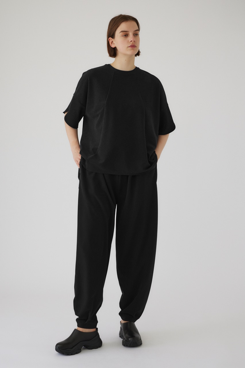 Pique flare tops BLK FREE