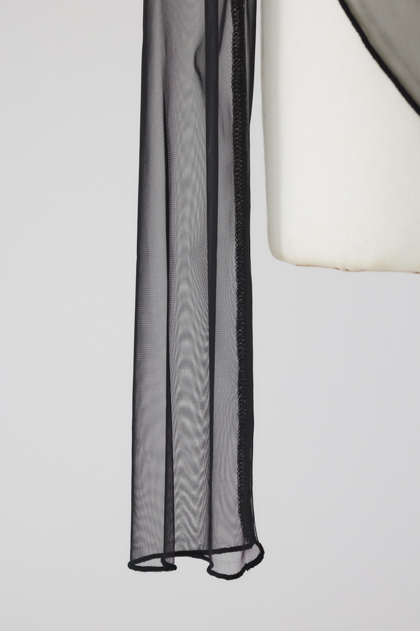 Photograph printed tops BLK FREE