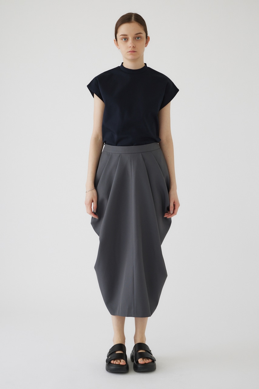 Mannish nosleeve cut tops NVY FREE