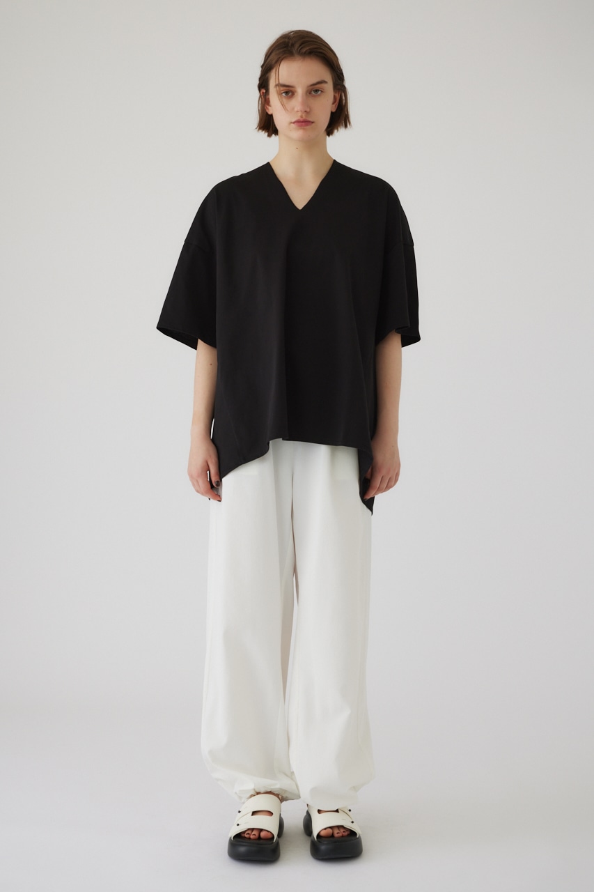 Oversized round T/SH BLK FREE