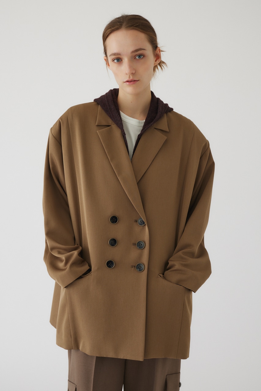 Big w-breasted JK L/BRN FREE