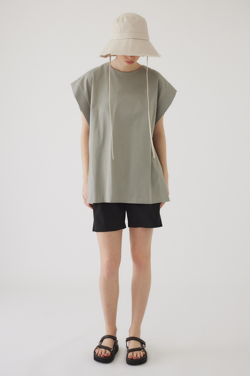 2way style big cut tops L/GRY FREE