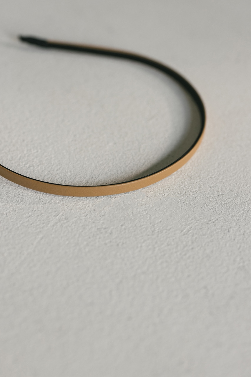 ミニマルフェイクレザーカチューシャ CAM FREE